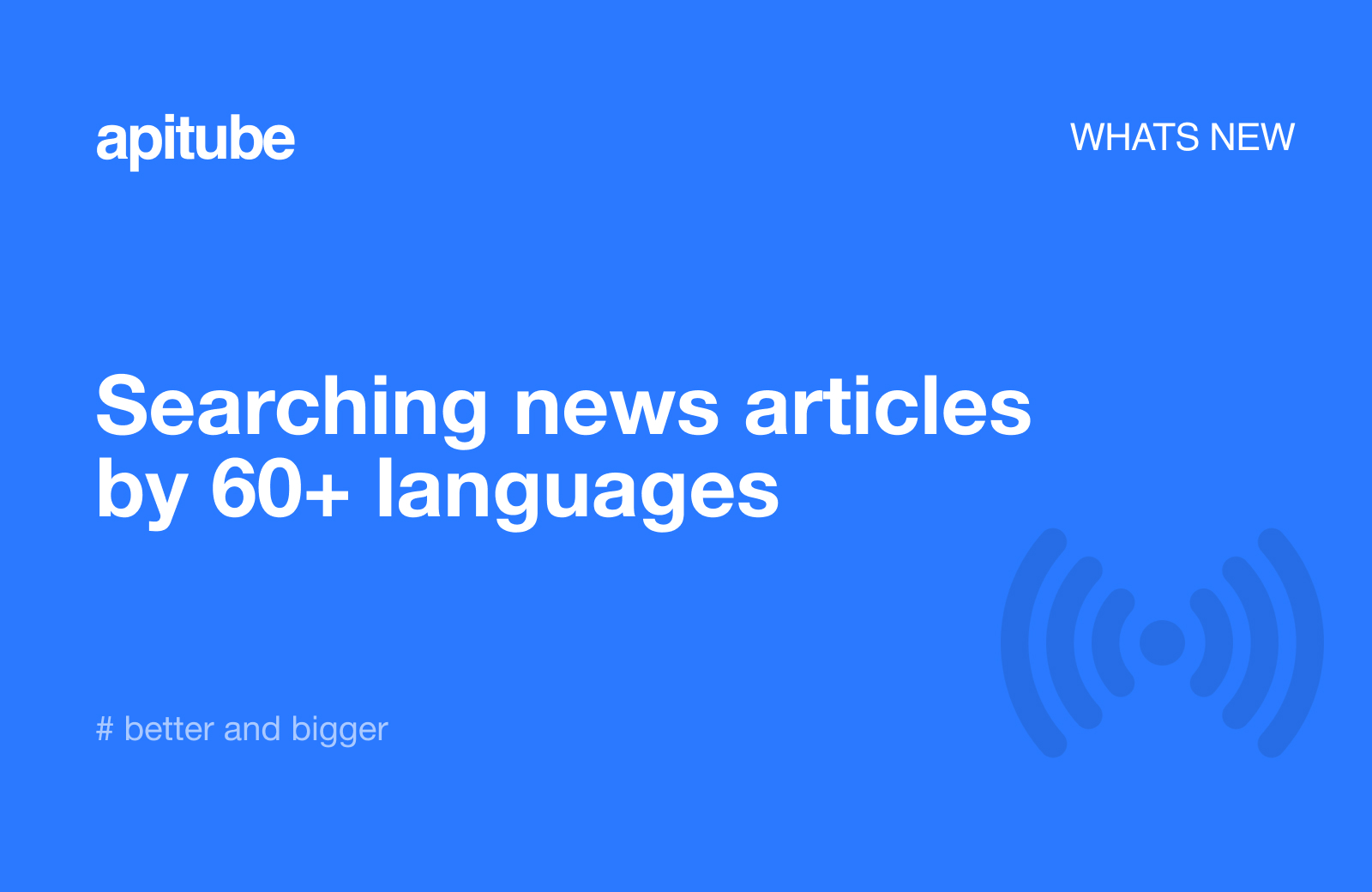 Searching news articles by language