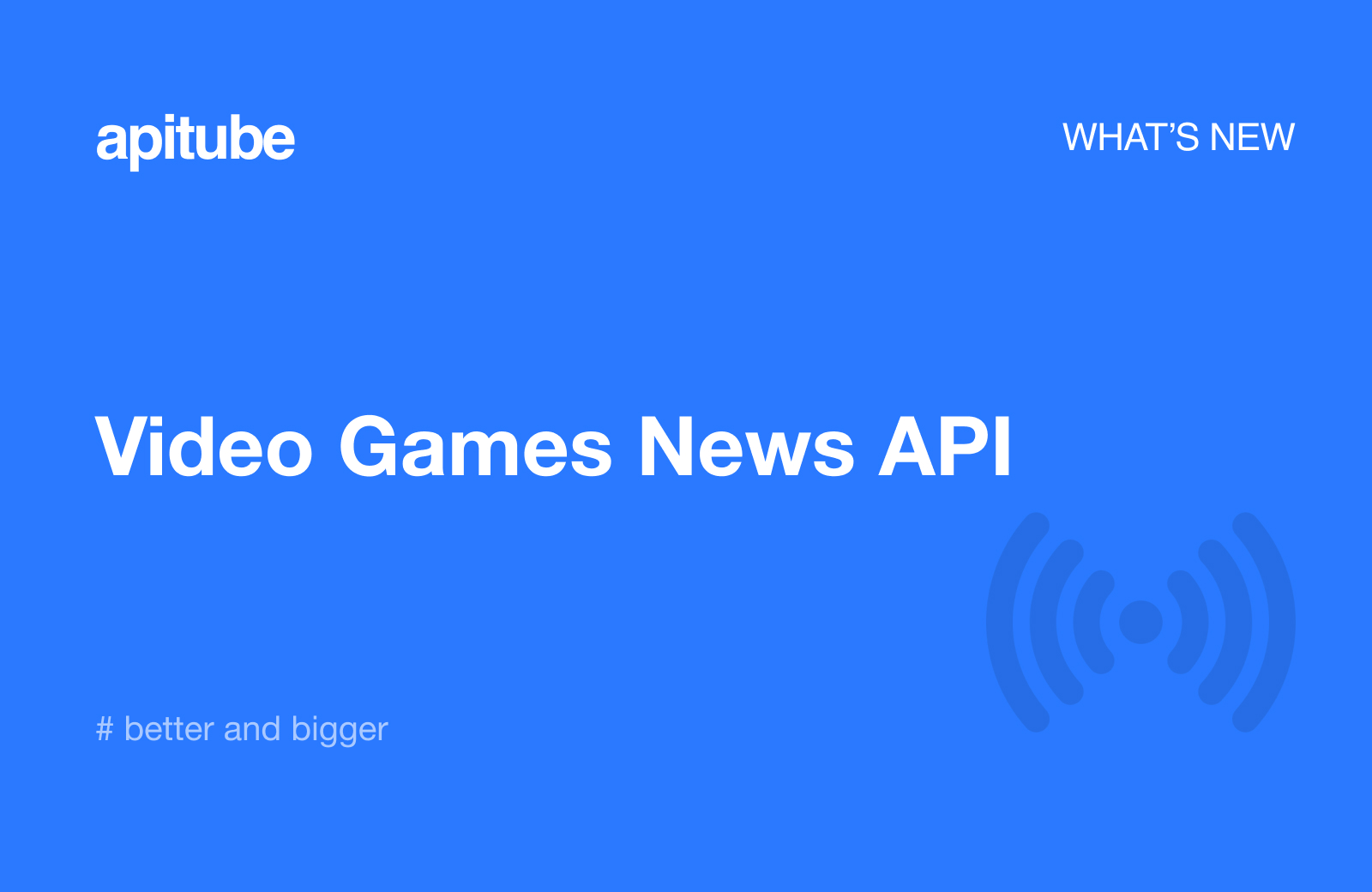 Video Games News API